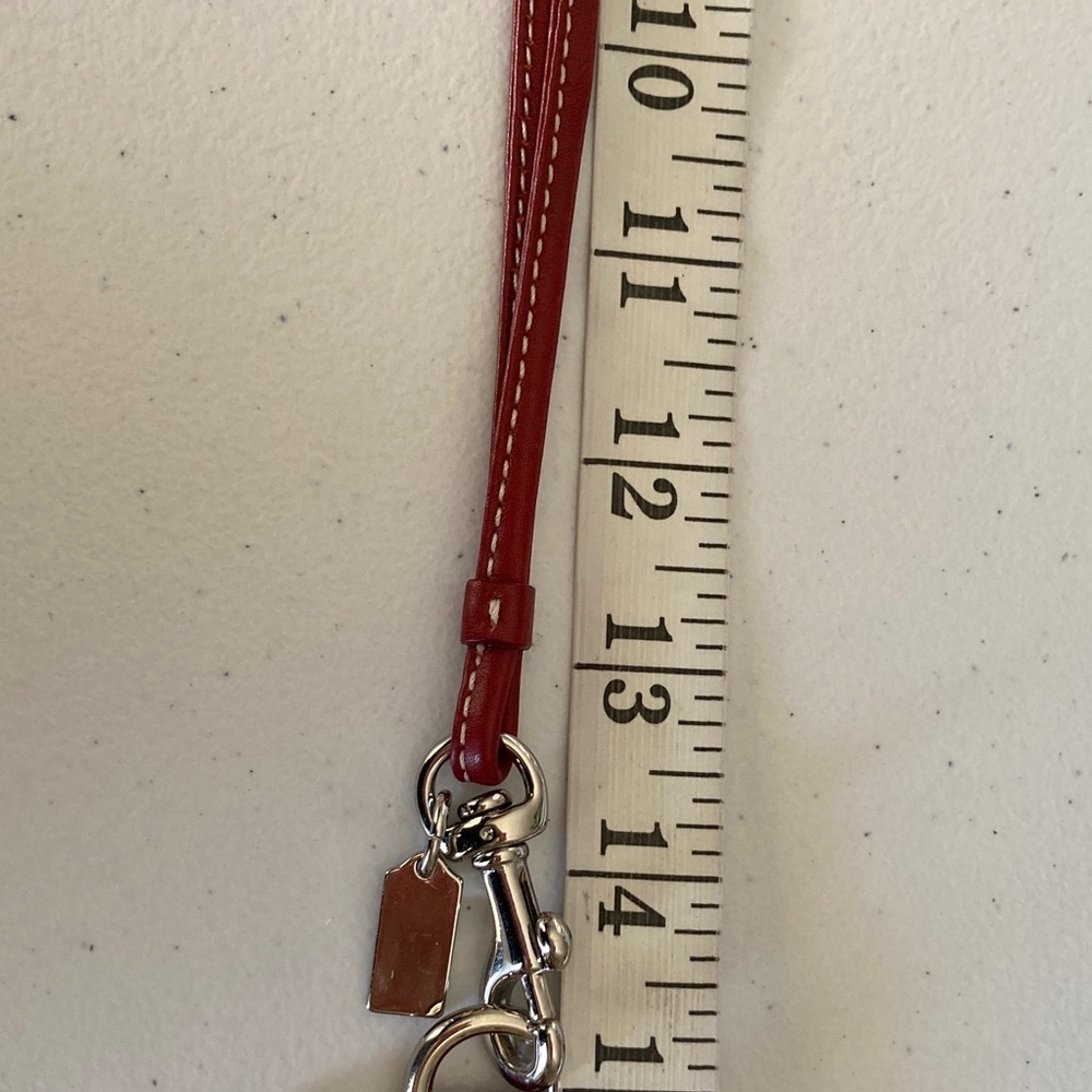 COACH Red Key & ID/Card Holder - Picture 7 of 10